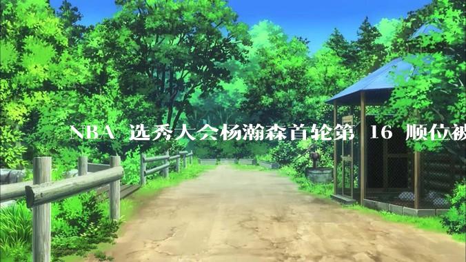 NBA 选秀大会杨瀚森首轮第 16 顺位被开拓者选中，他的实力能在开拓者队进入轮换吗？发展前景怎么样？