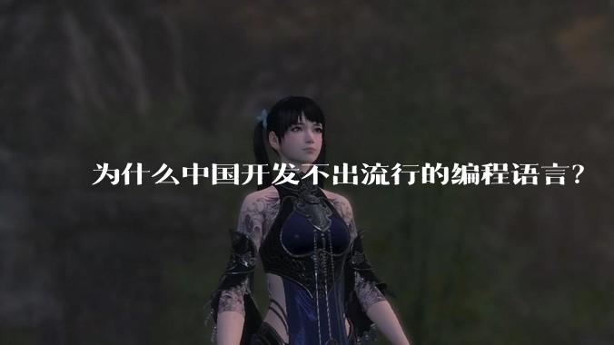 为什么中国开发不出流行的编程语言？