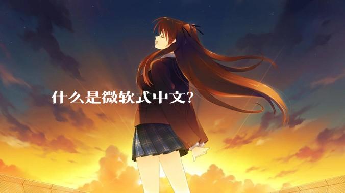 什么是微软式中文？