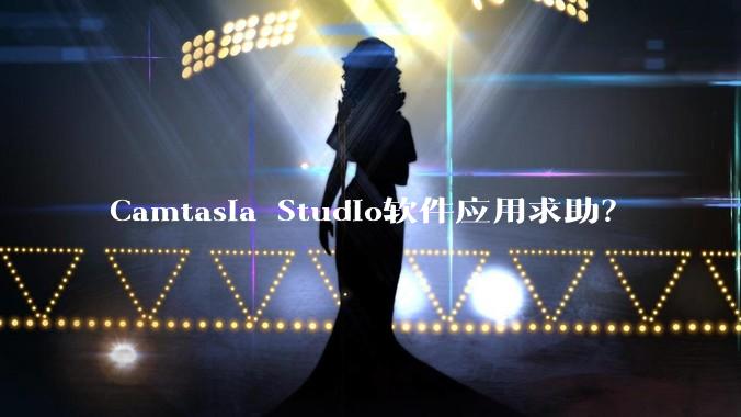 Camtasia Studio软件应用求助？