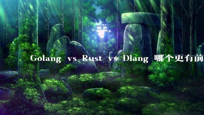 Golang vs Rust vs Dlang 哪个更有前途，哪位大牛这 3 门语言都用过？