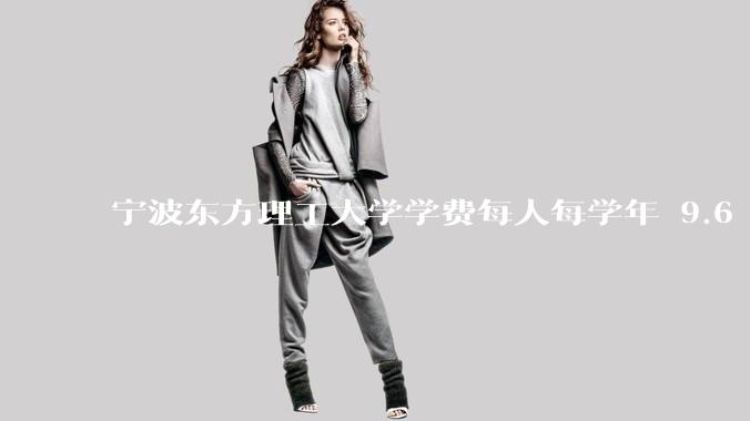 宁波东方理工大学学费每人每学年 9.6 万，为什么会这么贵？