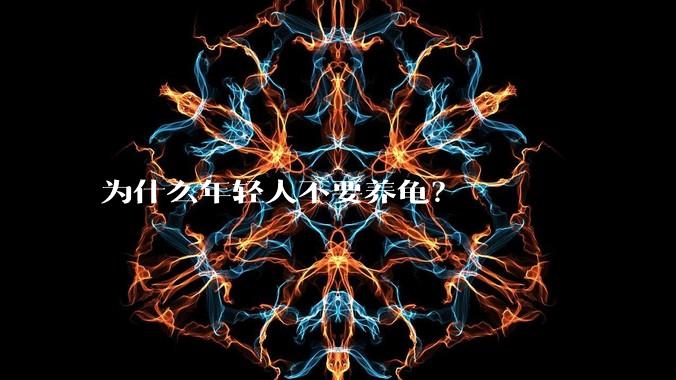 为什么年轻人不要养龟？